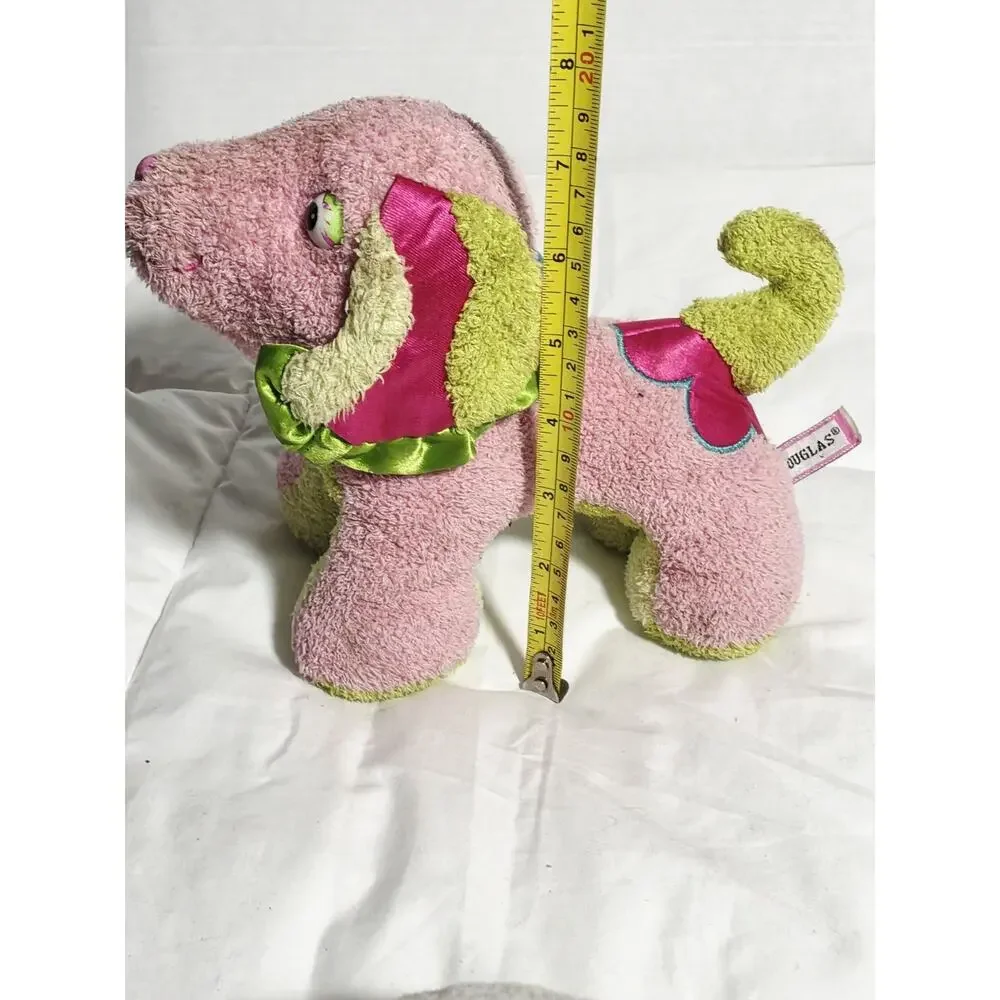 Douglas Pink Tag Puppy Retired Discontinued Htf RARE Rad Dog Magenta Green Pink